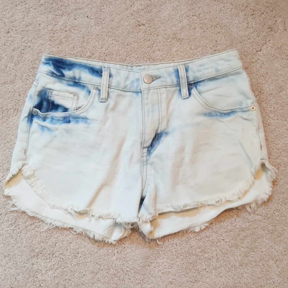 Mossimo White Wash Denim Shorts Size 2